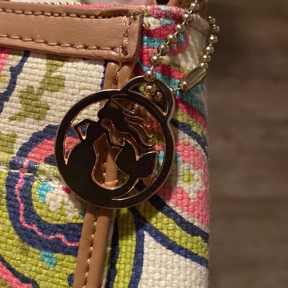 Spartina 449 Daufuskie Island Simple zip shoulder bag Salt Meadow print - Picture 7 of 14